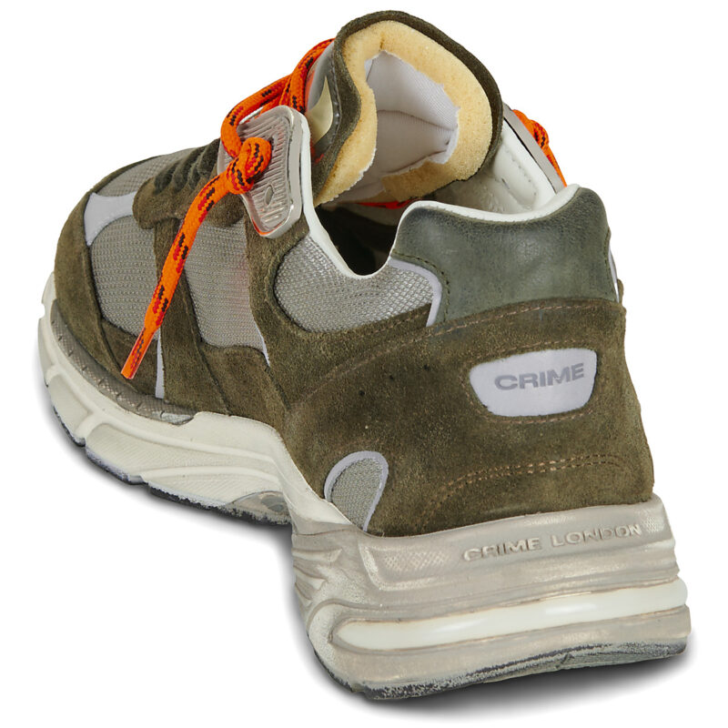 Crime London FUGITIVE Kaki Sneakers Uomo - 5