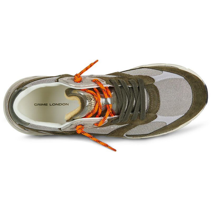 Crime London FUGITIVE Kaki Sneakers Uomo - 6