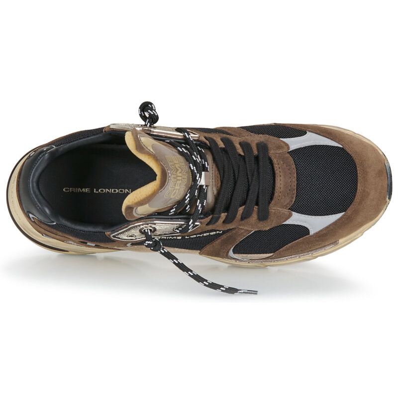 Crime London FUGITIVE Marrone Sneakers Uomo - 6