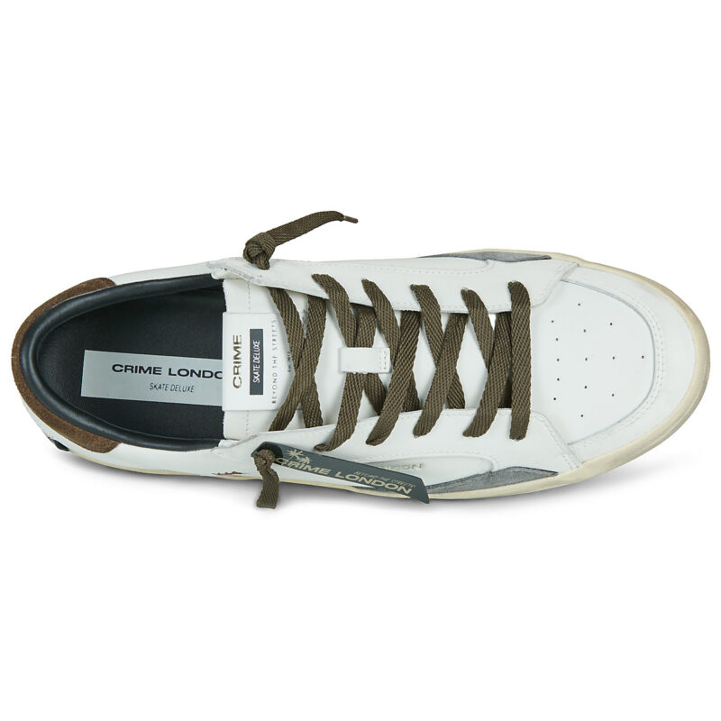 Crime London SKATE Bianco Sneakers Uomo - 6