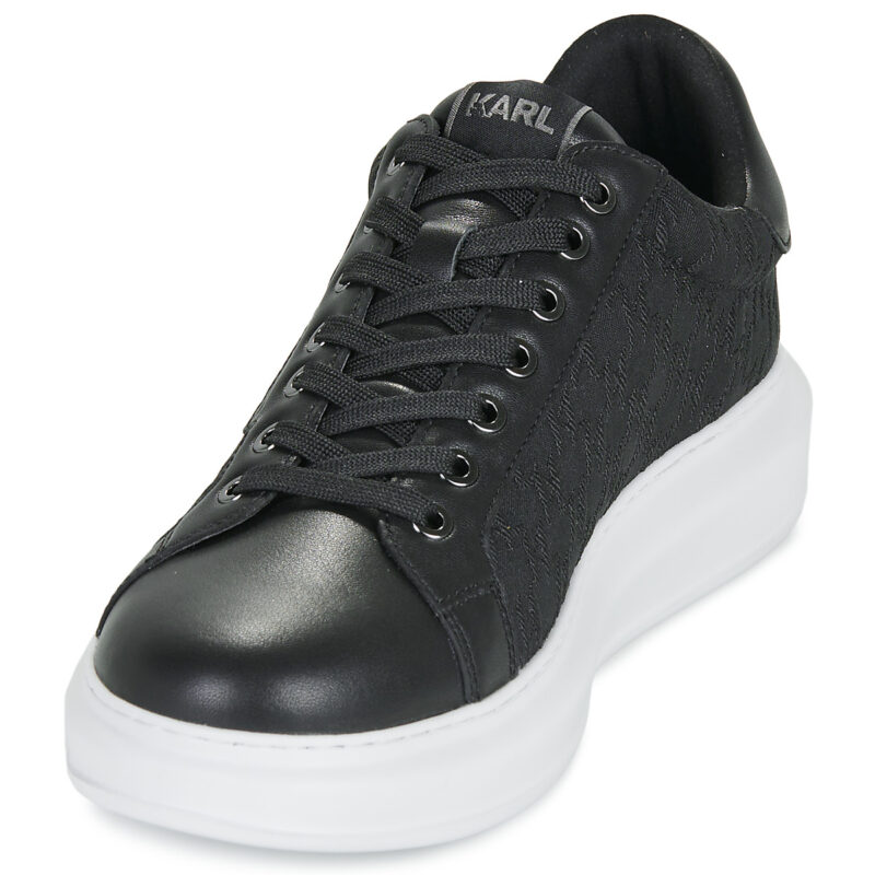 Karl Lagerfeld KAPRI MENS Woven Monogram Lo Lace Schwarz Sneakers Herren - 3