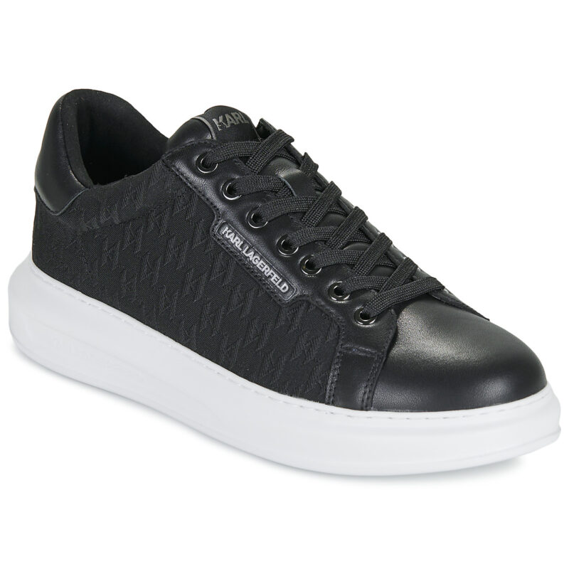 Karl Lagerfeld KAPRI MENS Woven Monogram Lo Lace Schwarz Sneakers Herren - 1
