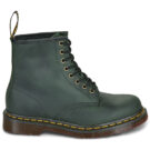 Dr. Martens 1460 GREEN CRAZY HORSE Verde Stivaletti Donna - 2