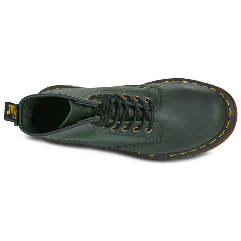 Dr. Martens 1460 GREEN CRAZY HORSE Verde Stivaletti Donna - 6