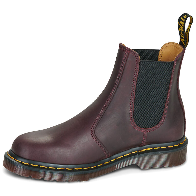 Dr. Martens 2976 YS CHERRY RED CRAZY HORSE Bordeaux Stivaletti Donna - 4