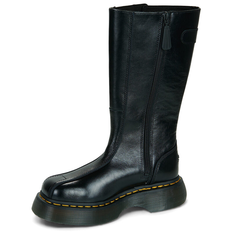 Dr. Martens BUZZ HIGH BOOT BLACK MILLED GLOSS Nero Stivaletti Donna - 4