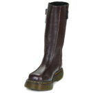 Dr. Martens BUZZ HIGH BOOT DARK BROWN MILLED GLOSS Marrone Stivaletti Donna - 3
