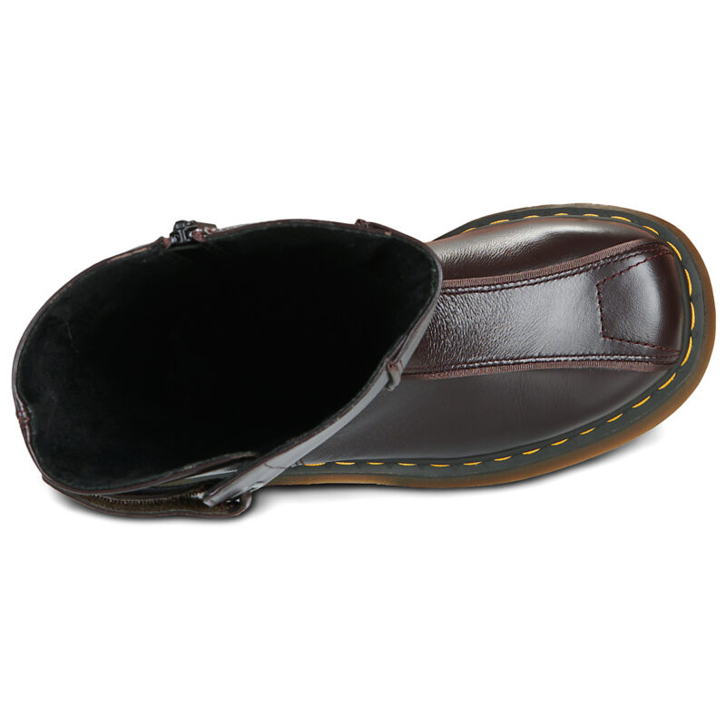 Dr. Martens BUZZ HIGH BOOT DARK BROWN MILLED GLOSS Marrone Stivaletti Donna - 6