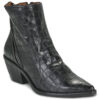 COUNTRY CROCO Schwarze Stiefeletten