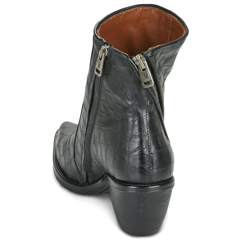 Airstep / A.S.98 COUNTRY CROCO Nero Stivaletti Donna - 5
