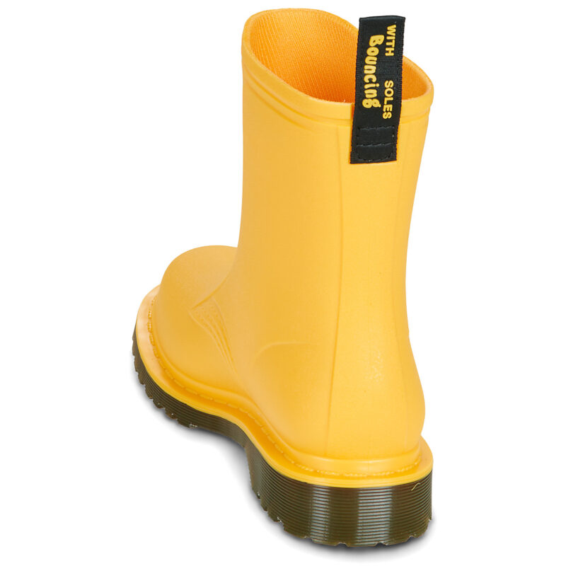 Dr. Martens 1460 RAIN PULL ON BOOT DMS YELLOW PVC Giallo Stivali da pioggia Donna - 5