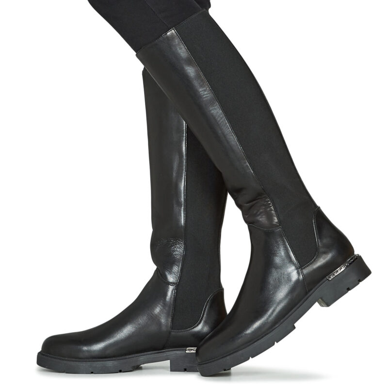 Myma 6106-MY-CUIR-NOIR Nero Stivali bassi Donna - 8