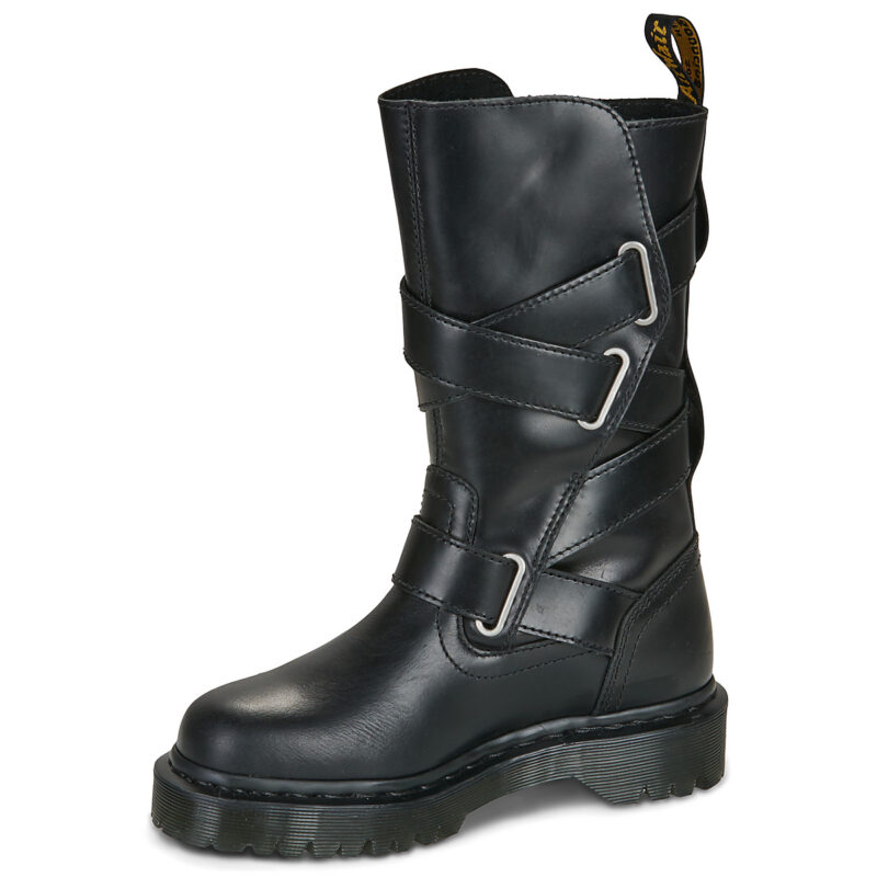 Dr. Martens Anistone Strap High Boot Black Orleans Nero Stivali bassi Donna - 4