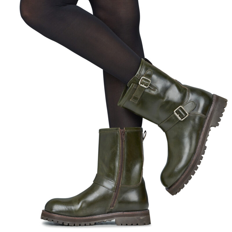 Moma ARMY Kaki Stivali con tacco Donna - 8