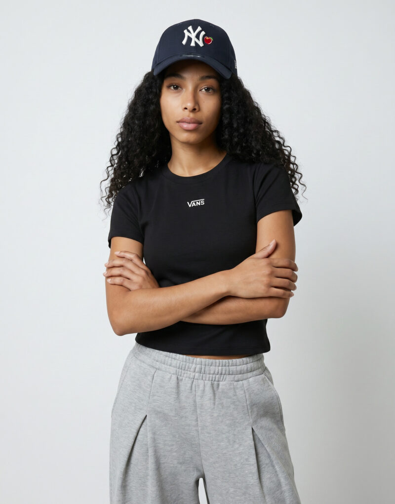 T-shirt Vans CAMERON SS TEE Nero T-shirt maniche corte Donna - 2