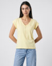 T-shirt Pepe jeans CLOE Giallo T-shirt maniche corte Donna - 2