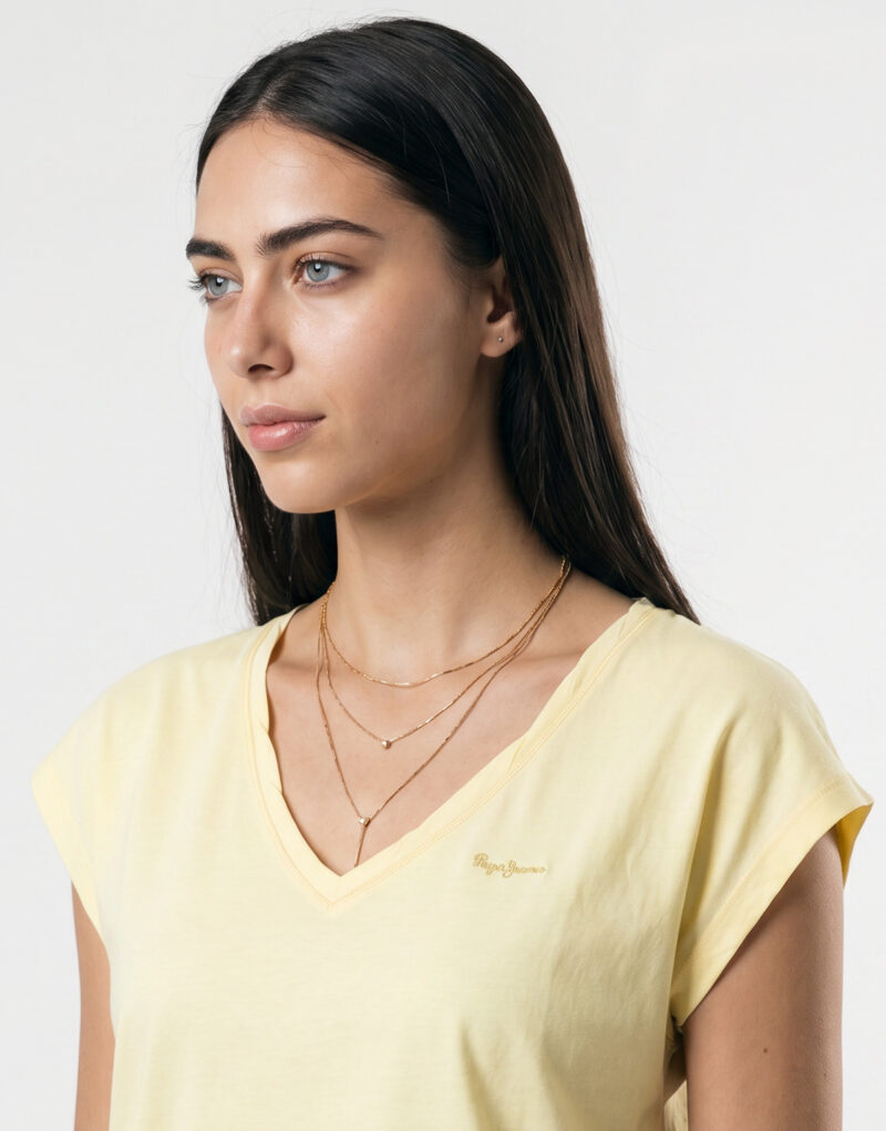 T-shirt Pepe jeans CLOE Giallo T-shirt maniche corte Donna - 5