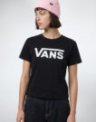 T-shirt Vans FLYING V CREW SS TEE Nero T-shirt maniche corte Donna - 2