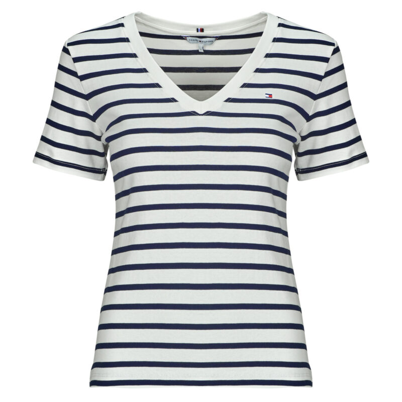 T-shirt Tommy Hilfiger SLIM CODY V-NK SS Bianco T-shirt maniche corte Donna - 1