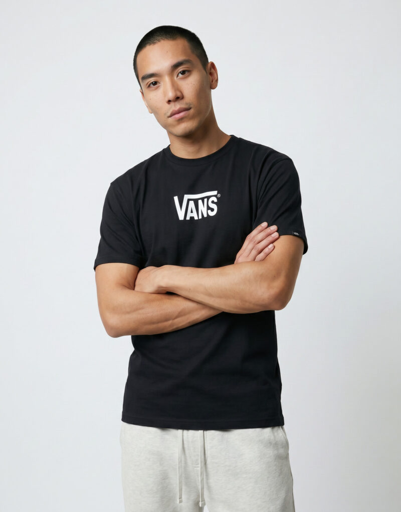 Vans STRETCH LOGO SS TEE Nero T-shirt maniche corte Uomo - 2