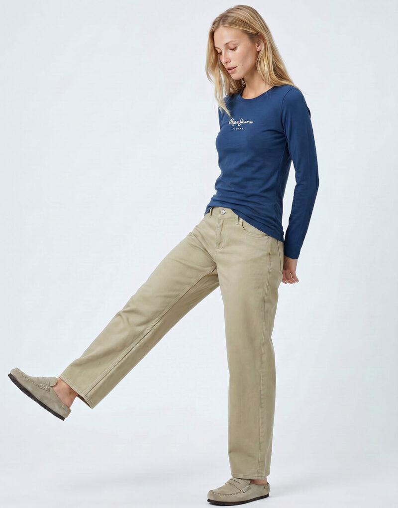 T-shirts a maniche lunghe Pepe jeans NEW VIRGINIA LS N Marine T-shirts a maniche lunghe Donna - 3