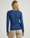 T-shirts a maniche lunghe Pepe jeans NEW VIRGINIA LS N Marine T-shirts a maniche lunghe Donna - 4