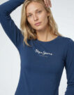 T-shirts a maniche lunghe Pepe jeans NEW VIRGINIA LS N Marine T-shirts a maniche lunghe Donna - 5