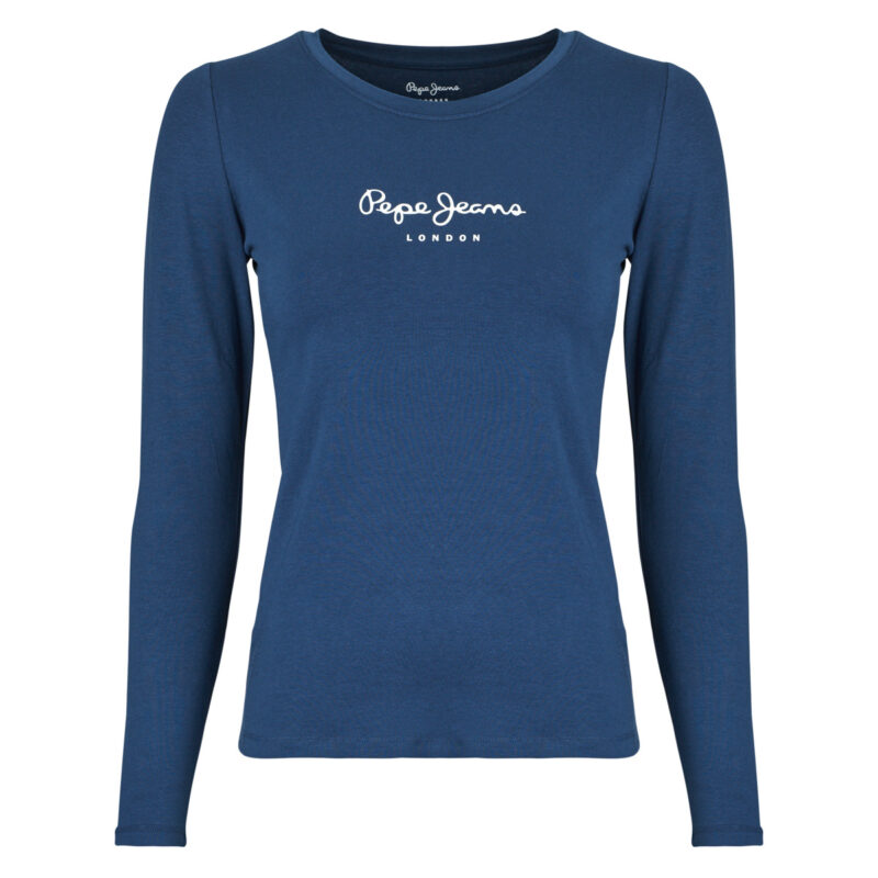 T-shirts a maniche lunghe Pepe jeans NEW VIRGINIA LS N Marine T-shirts a maniche lunghe Donna - 1