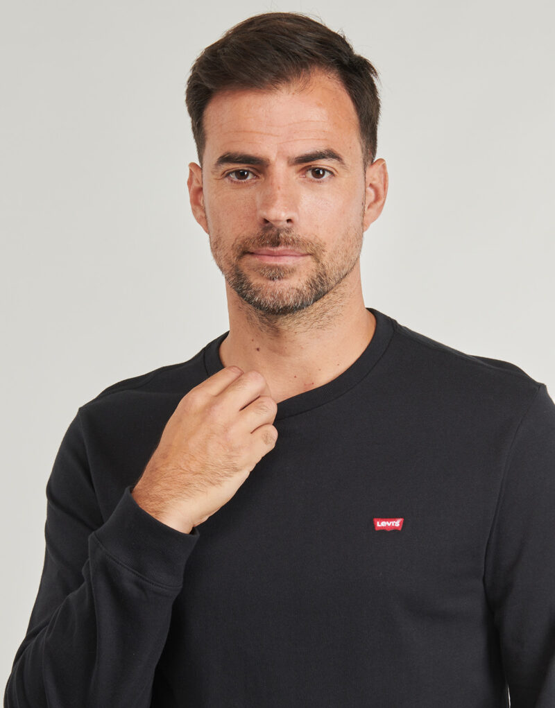 Levis LS ORIGINAL HM TEE Nero T-shirts a maniche lunghe Uomo - 5
