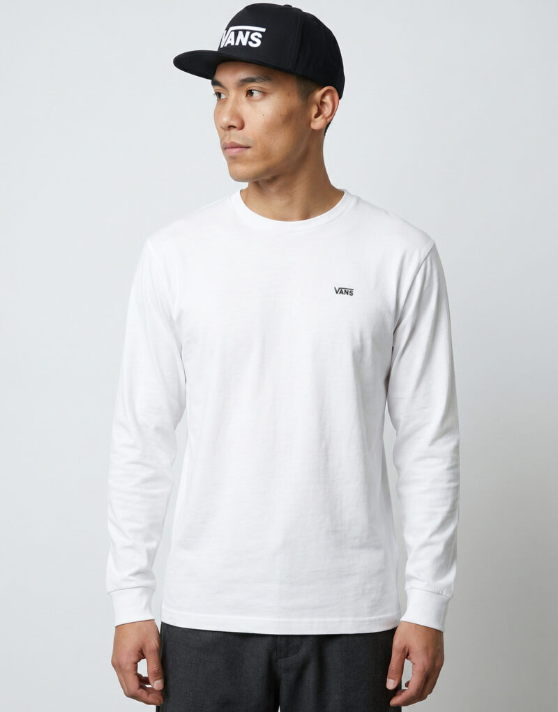 Vans LEFT CHEST II LOOSE LS TEE Bianco T-shirts a maniche lunghe Uomo - 2