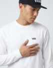 Vans LEFT CHEST II LOOSE LS TEE Bianco T-shirts a maniche lunghe Uomo - 5