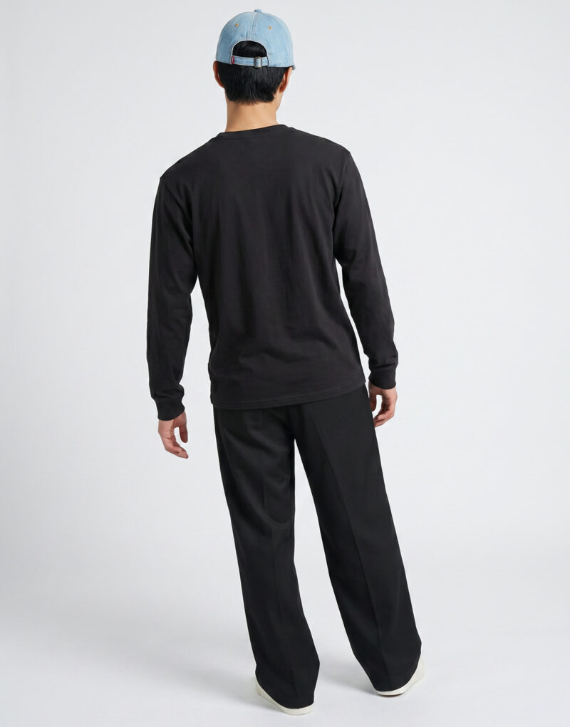 Vans LEFT CHEST II LOOSE LS TEE Nero T-shirts a maniche lunghe Uomo - 4
