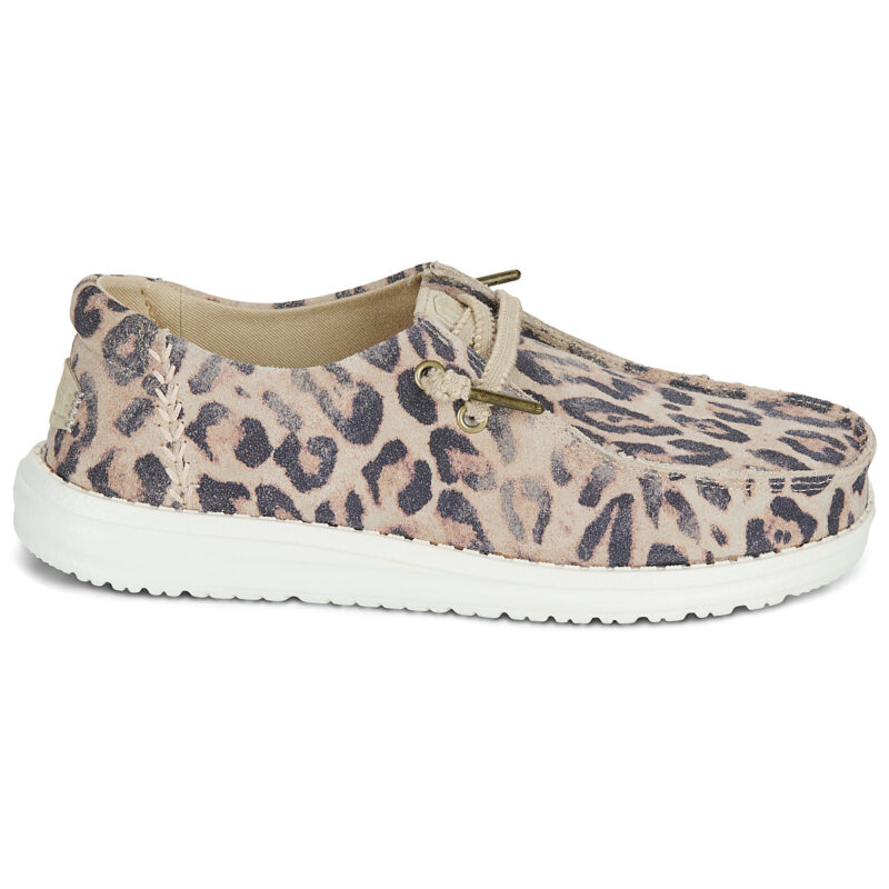 HEYDUDE Wendy Craft Suede Beige Slip on Donna - 2