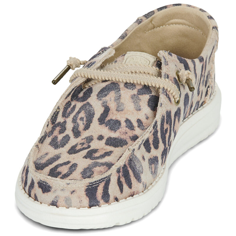 HEYDUDE Wendy Craft Suede Beige Slip on Donna - 3