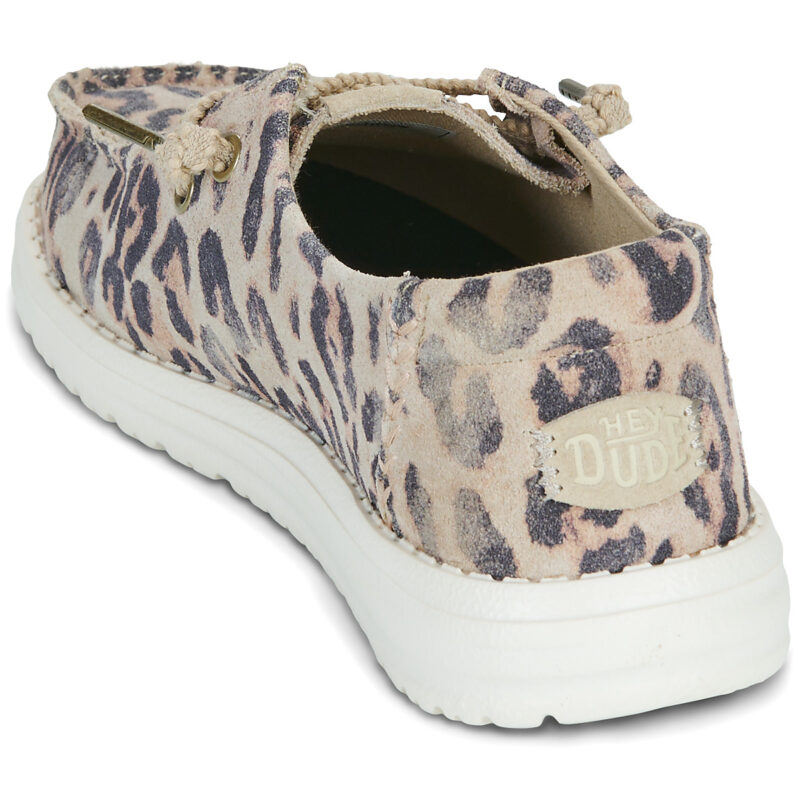 HEYDUDE Wendy Craft Suede Beige Slip on Donna - 5