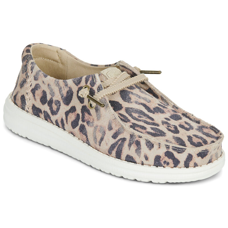 HEYDUDE Wendy Craft Suede Beige Slip on Donna - 1