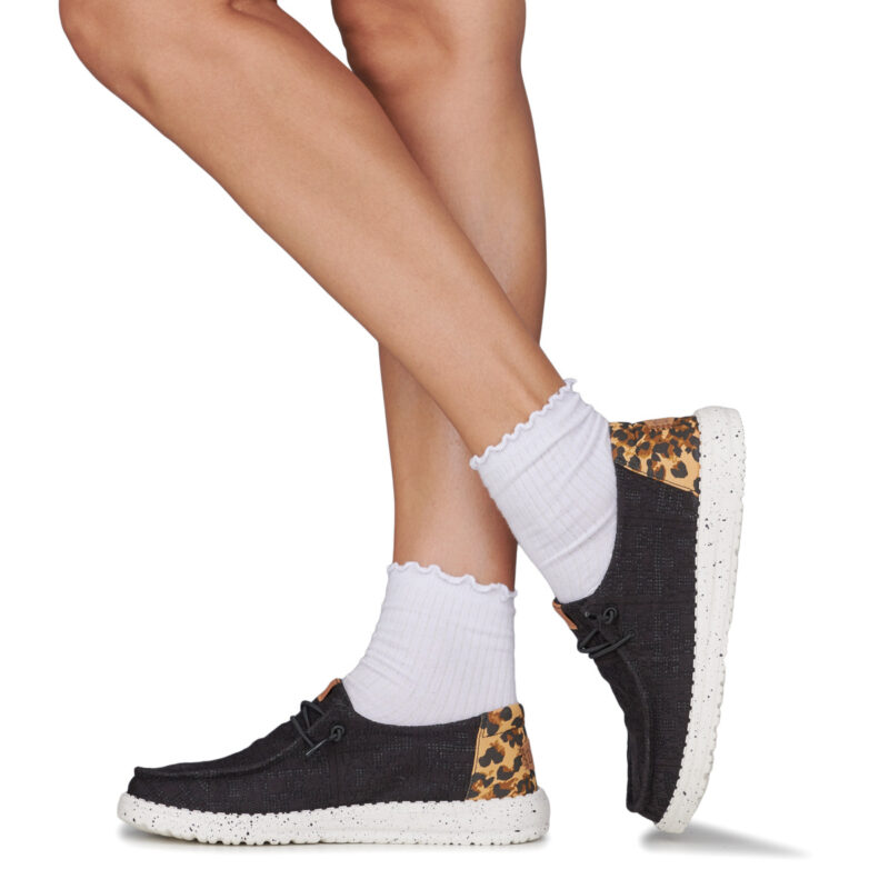 HEYDUDE Wendy Wildcat Blk/Lpd Nero Slip on Donna - 8