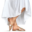 Hispanitas YAKARTA-HV253881 Oro Ciabatta Mujer - 8