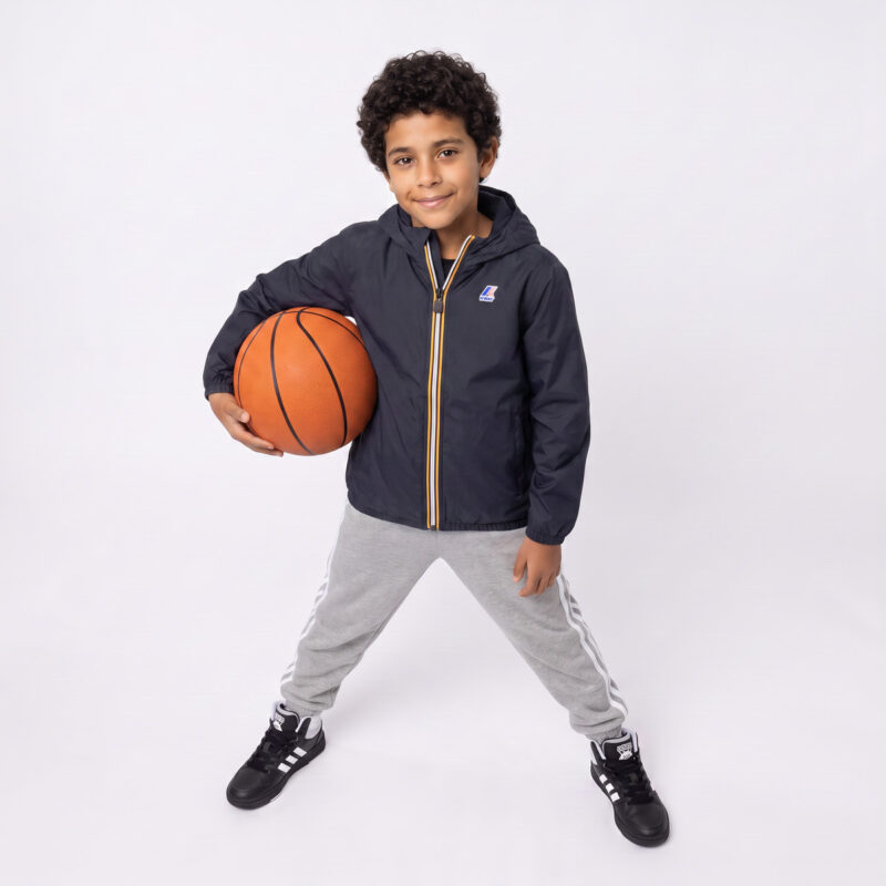 K-Way LE VRAI PETIT CLAUDE 4.0 100 % NYLON RECYCLED Marine - giacca a vento Bambina - 5