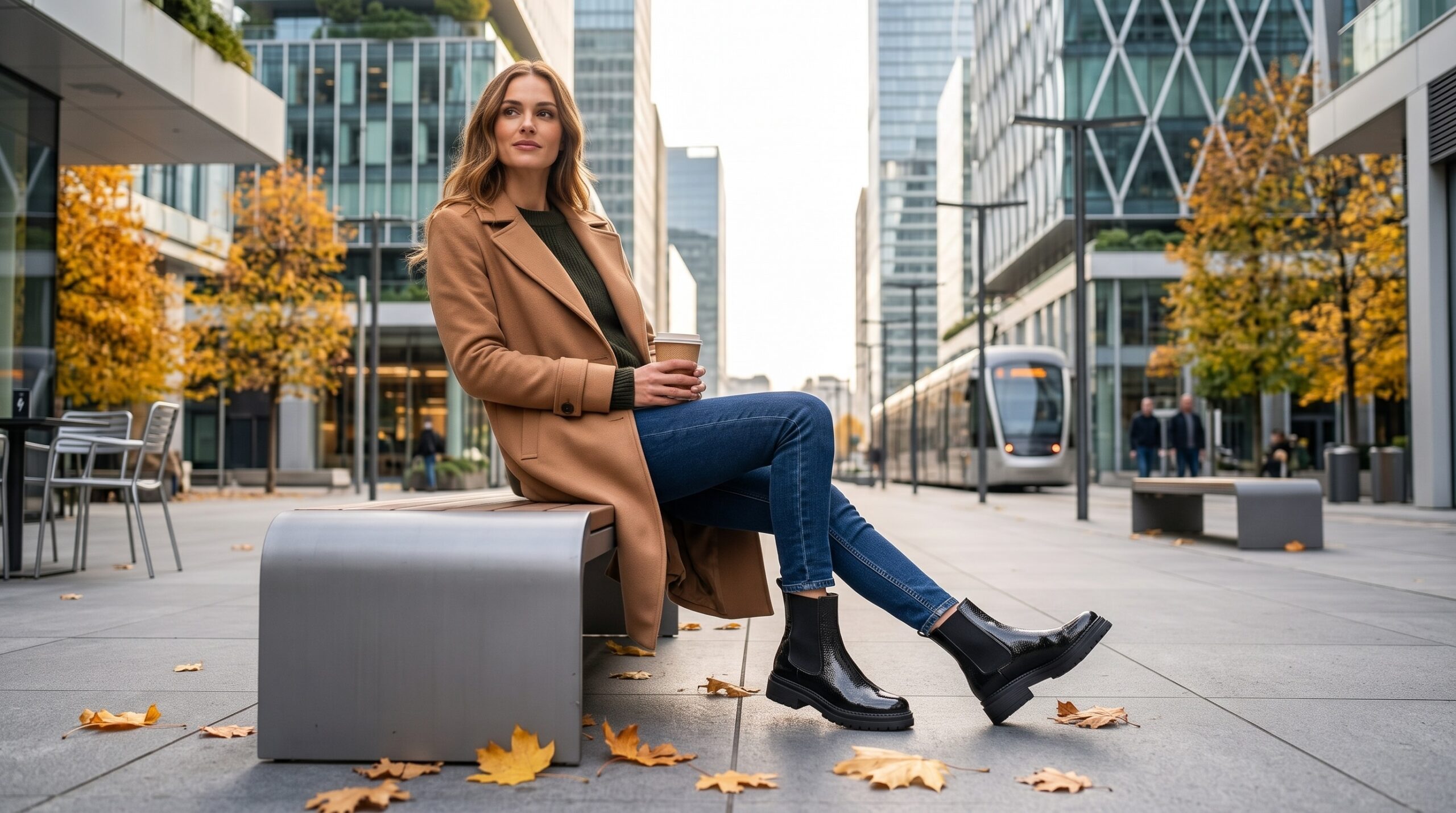 Tendenze Scarpe Autunno/Inverno: lo Stivaletto Chelsea in Pelle Stampata nel Quotidiano 2 idee outfit autunno 2026