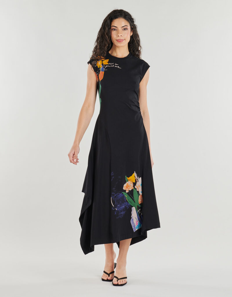 Desigual LEYTER Nero Abito Lungo Donna - 2