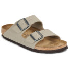 BIRKENSTOCK Arizona Birko-flor / Khaki / Black / Brown / Narrow Beige Women's Clog - 1