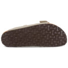 BIRKENSTOCK Arizona Birko-flor / Khaki / Black / Brown / Narrow Beige Women's Clog - 7