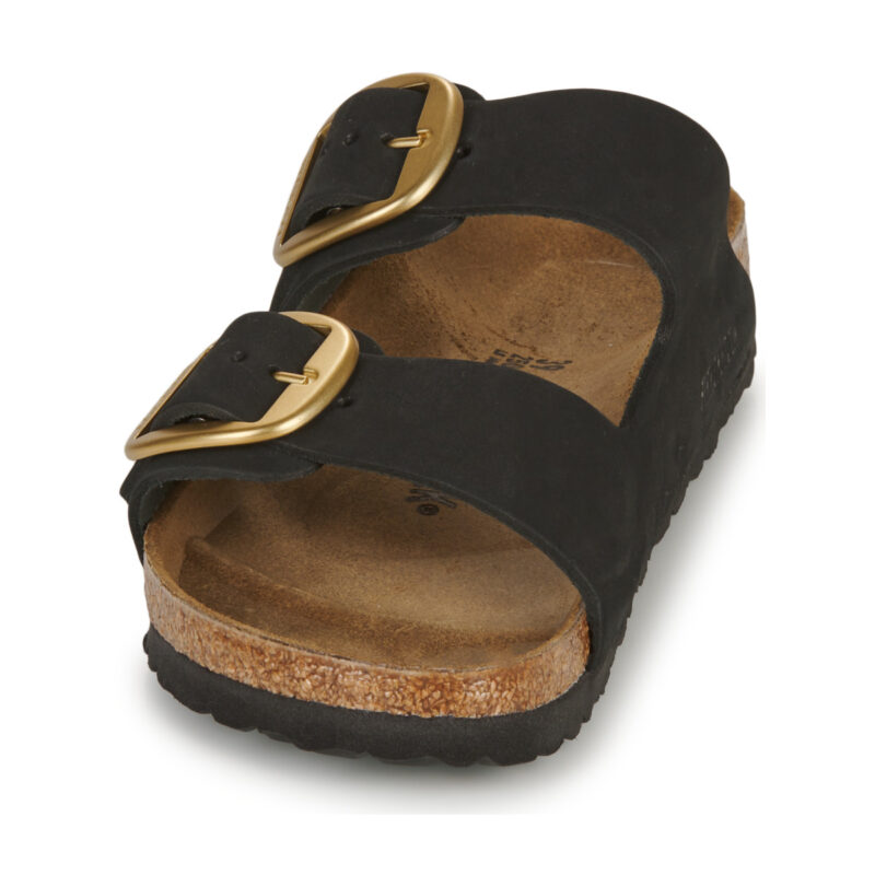BIRKENSTOCK Arizona Big Buckle Nubuck / Black / Stretto Nero Ciabatte Donna - 3