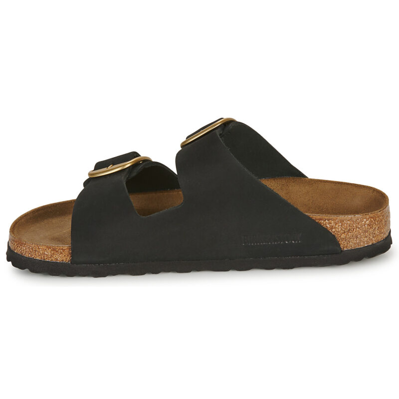 BIRKENSTOCK Arizona Big Buckle Nubuck / Black / Stretto Nero Ciabatte Donna - 4