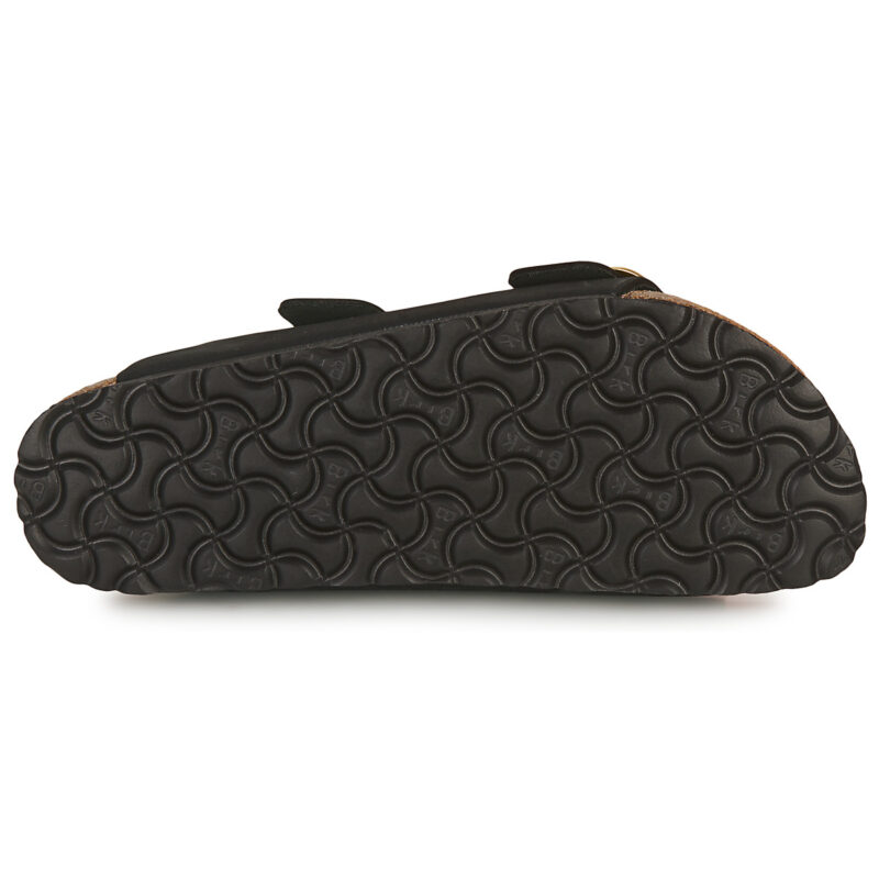 BIRKENSTOCK Arizona Big Buckle Nubuck / Black / Stretto Nero Ciabatte Donna - 7