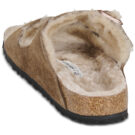 BIRKENSTOCK Arizona Shearling Suede / Shearling / Nero / Tea / Stretto Marrone Ciabatta Donna - 5