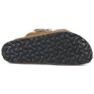 BIRKENSTOCK Arizona Shearling Suede / Shearling / Nero / Tea / Stretto Marrone Ciabatta Donna - 7