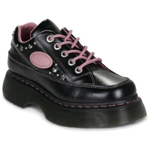 BUZZ 5 EYE SHOE BLACK MILLED GLOSS  Nero