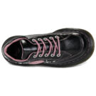 Dr. Martens BUZZ 5 EYE SHOE BLACK MILLED GLOSS Nero Derby Donna - 6